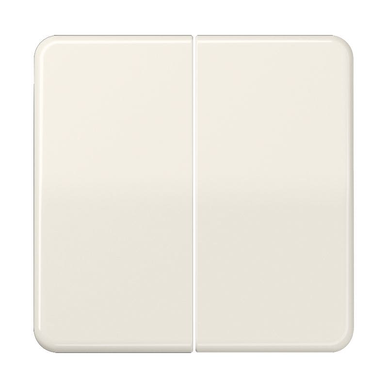 Jung - Enjoliveur double touche / Série CD 500 IP44 Ivoire