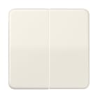 Jung - Enjoliveur double touche / Série CD 500 IP44 Ivoire