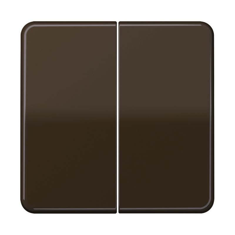 Jung - Enjoliveur double touche / Série CD 500 IP44 Brun