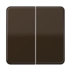 Jung - Enjoliveur double touche / Série CD 500 IP44 Brun