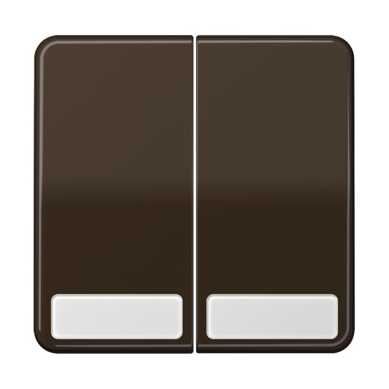 Jung - Enjoliveur double touche avec PE / CD 500 Brun