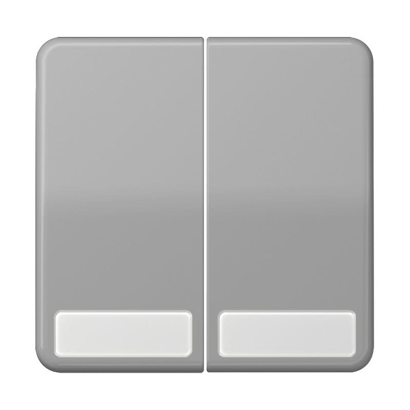 Jung - Enjoliveur double touche avec PE / CD 500 Gris