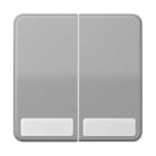 Jung - Enjoliveur double touche avec PE / CD 500 Gris