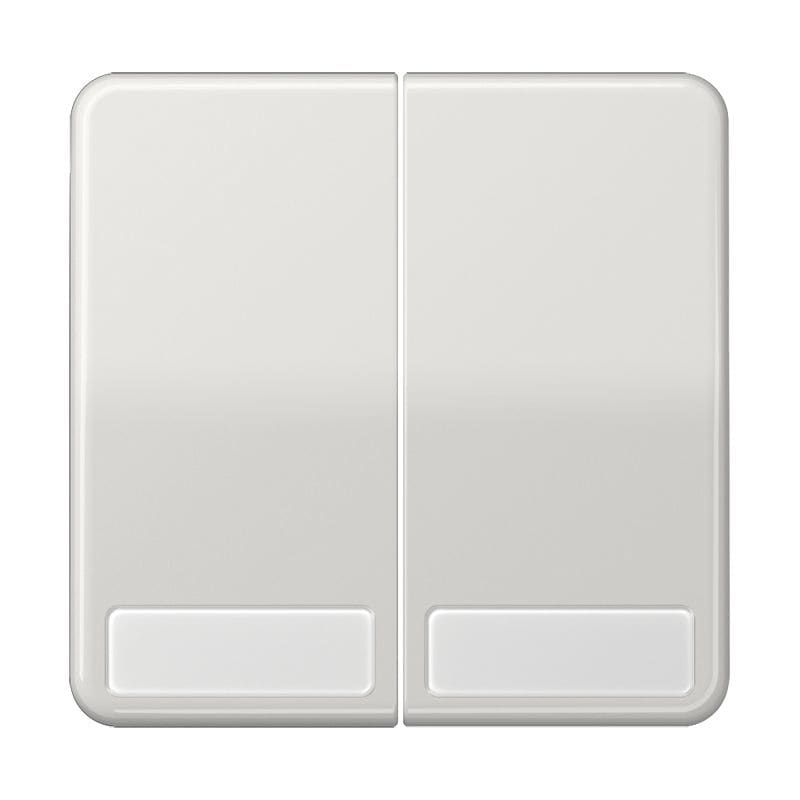 Jung - Enjoliveur double touche avec PE / CD 500 Gris clair