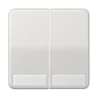 Jung - Enjoliveur double touche avec PE / CD 500 Gris clair