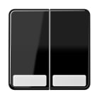 Jung - Enjoliveur double touche avec PE / CD 500 Noir