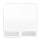 Jung - Enjoliveur double touche avec PE / CD 500 Blanc