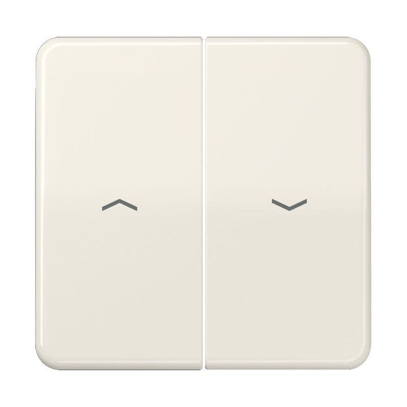 Jung - Enjoliveur double touche IN+BP VR-store / CD 500 Ivoire