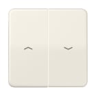 Jung - Enjoliveur double touche IN+BP VR-store / CD 500 Ivoire