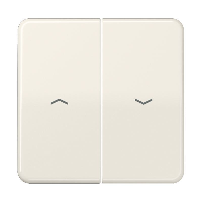 Jung - Enjoliveur double touche IN+BP VR-store / CD 500 IP44 Ivoire