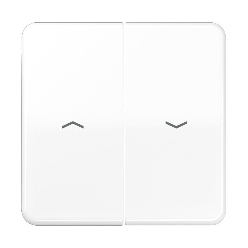 Jung - Enjoliveur double touche IN+BP VR-store / CD 500 IP44 Blanc
