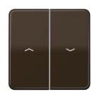 Jung - Enjoliveur double touche IN+BP VR-store / CD 500 Brun