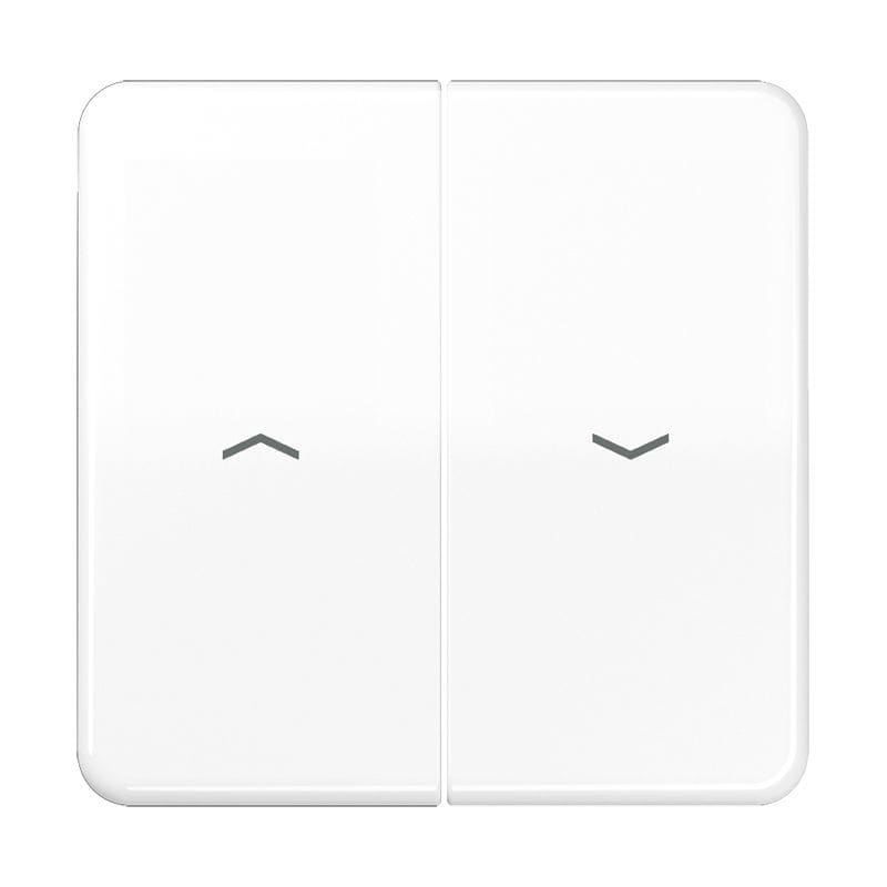 Jung - Enjoliveur double touche IN+BP VR-store / CD 500 Blanc