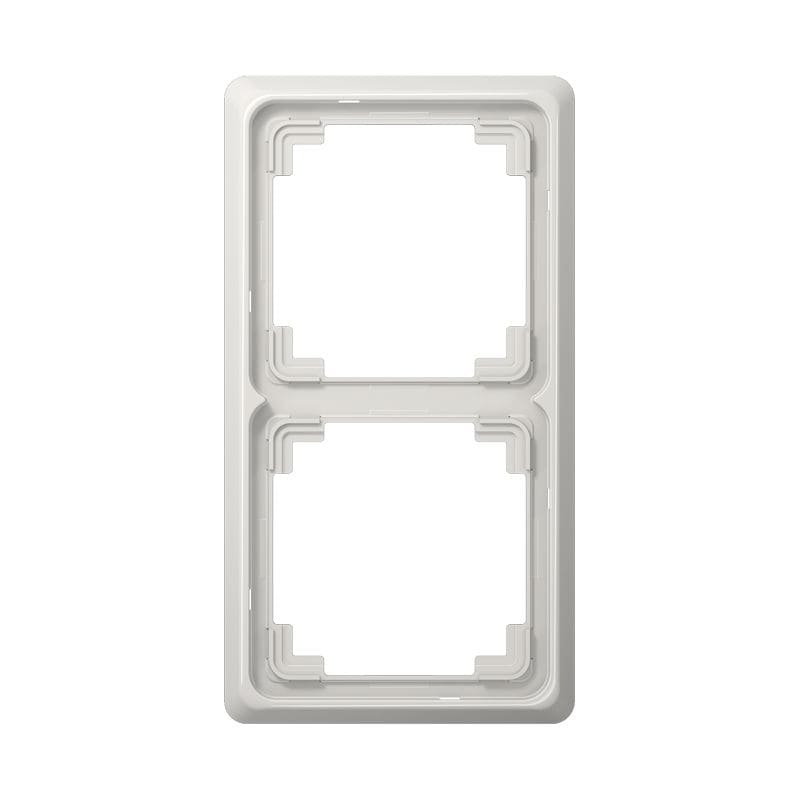 Jung - Cadre de finition 2 postes / Série CD Plus Gris clair