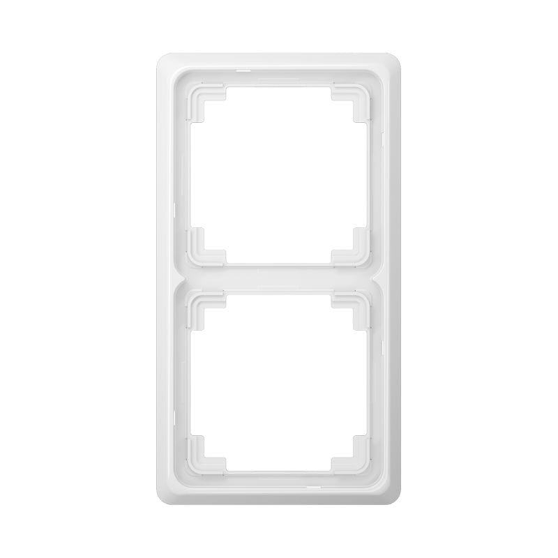 Jung - Cadre de finition 2 postes / Série CD Plus Blanc