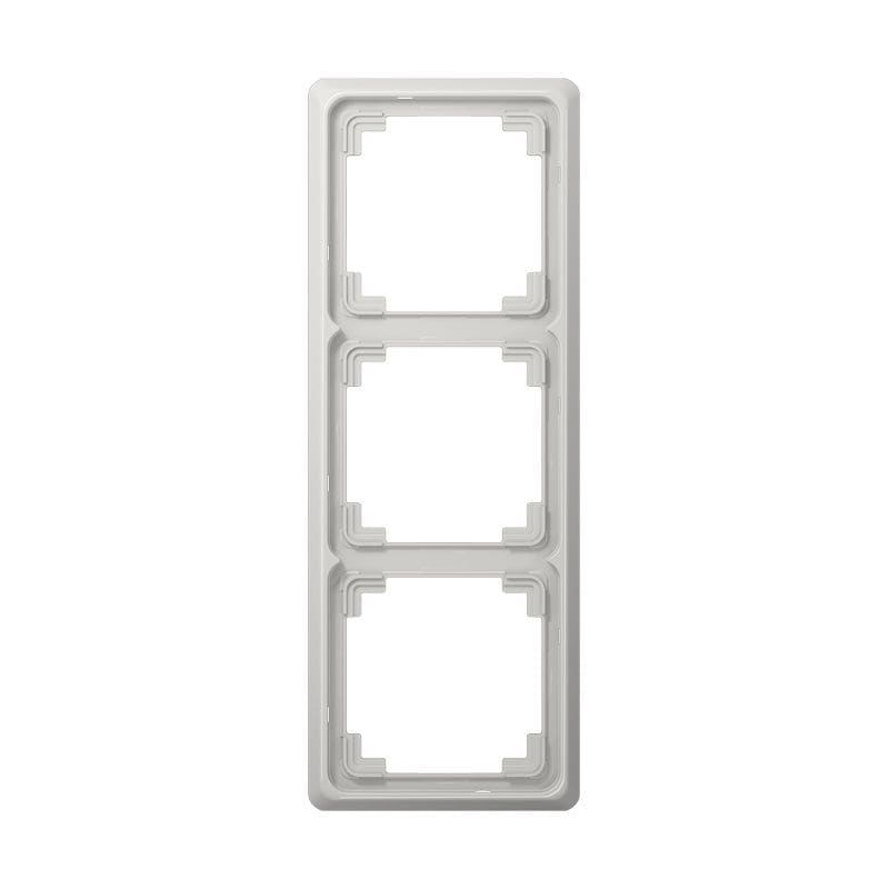 Jung - Cadre de finition 3 postes / Série CD Plus Gris clair