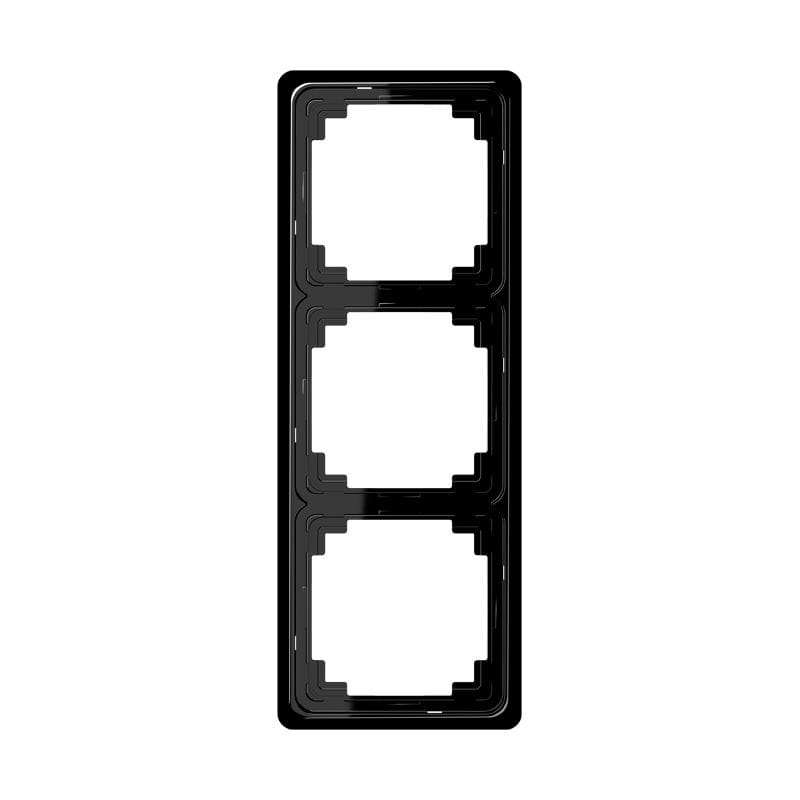 Jung - Cadre de finition 3 postes / Série CD Plus Noir