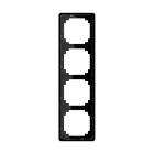 Jung - Cadre de finition 4 postes / Série CD Plus Noir