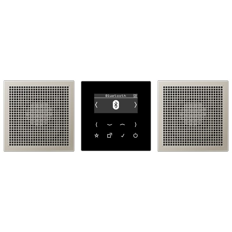 Jung - Smart Radio DAB+  Bluetooth- kit Stéréo / LS 990 Métal INOX