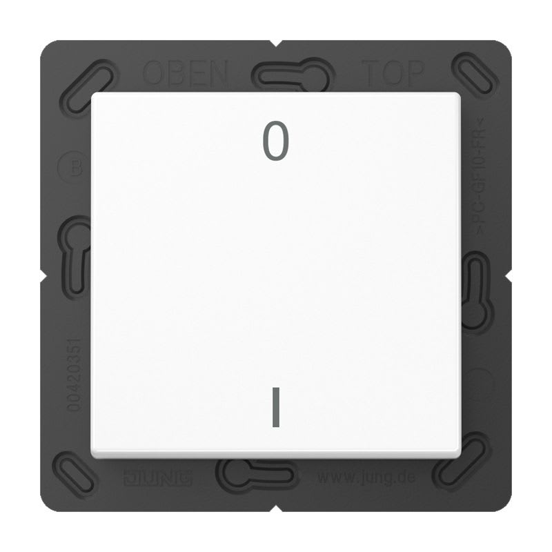 Jung - ENO Emetteur mural 2 voies & symb. 01 / A 500 Blanc