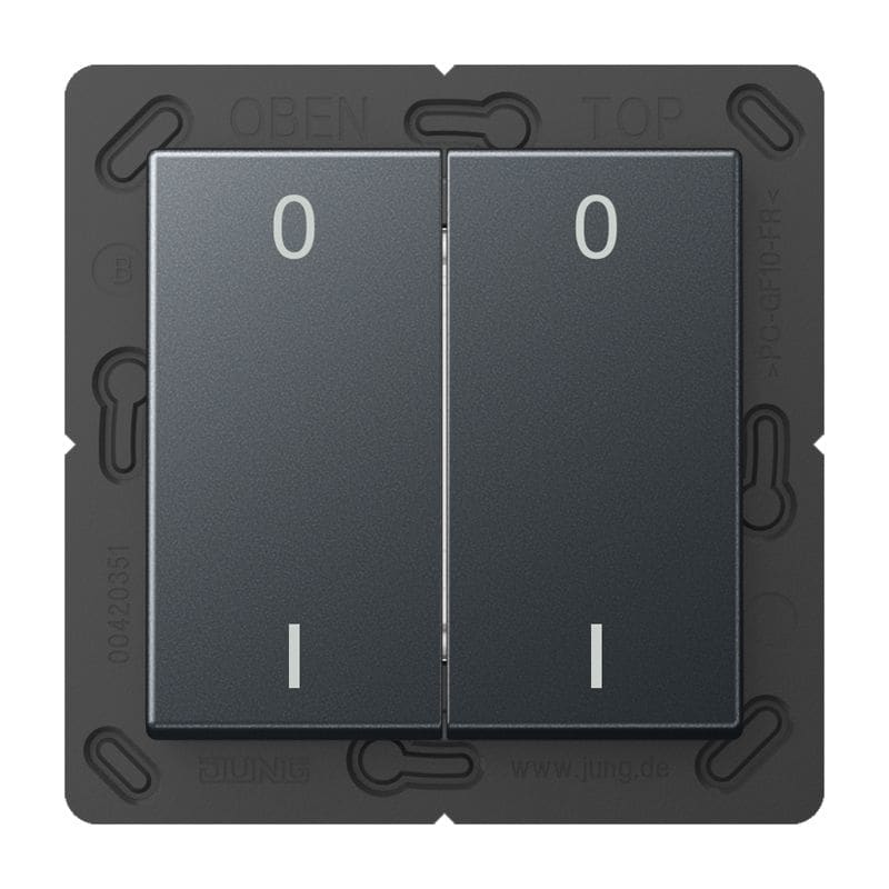 Jung - ENO Emetteur mural 4 voies & symb. 01 / A 500 Anthracite
