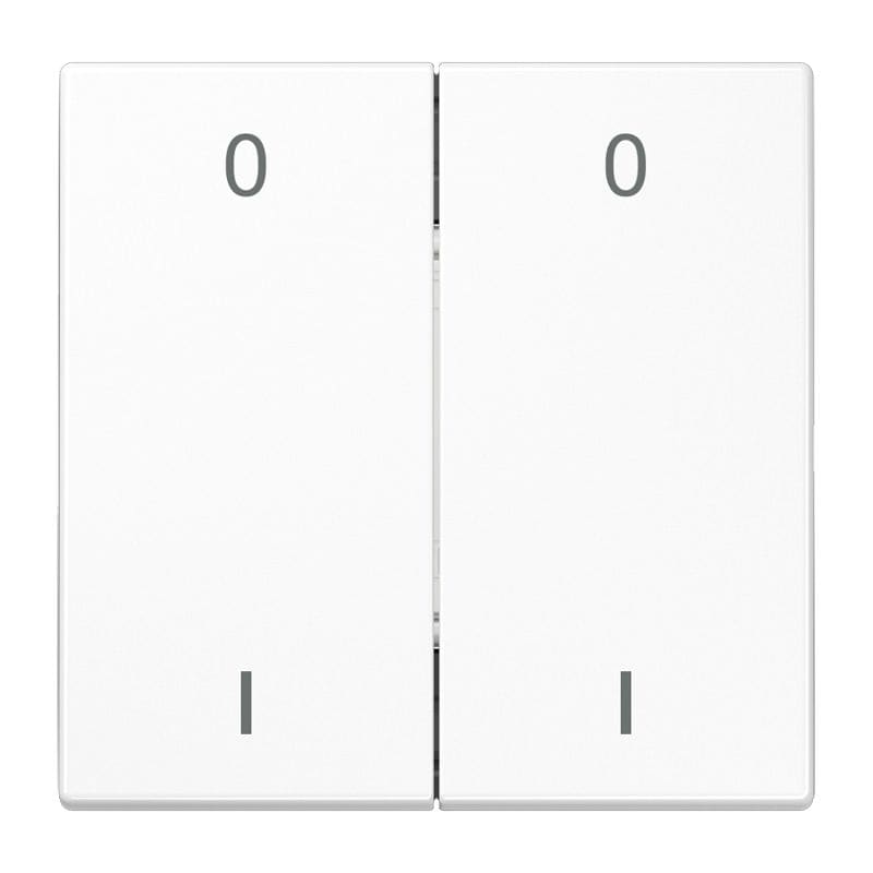 Jung - ENO Emetteur mural 4 voies & symb. 01 / LS 990 Blanc