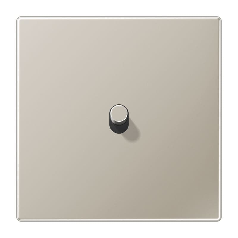 Jung - Enjoliveur simple doigt avec 1 levier Cylindre / LS 1912 Métal Inox