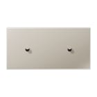 Jung - Enjoliveur 2 modules horizontal avec 1 + 1 leviers Cône / LS 1912 Métal Inox