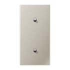Jung - Enjoliveur 2 modules vertical avec 1 + 1 leviers Cylindre / LS 1912 Métal Inox