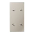 Jung - Enjoliveur 2 modules vertical avec 2 + 2 leviers Cône / LS 1912 Métal Inox