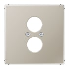 Jung - Enjo pour 2 mini fiches / LS 990 Métal Inox