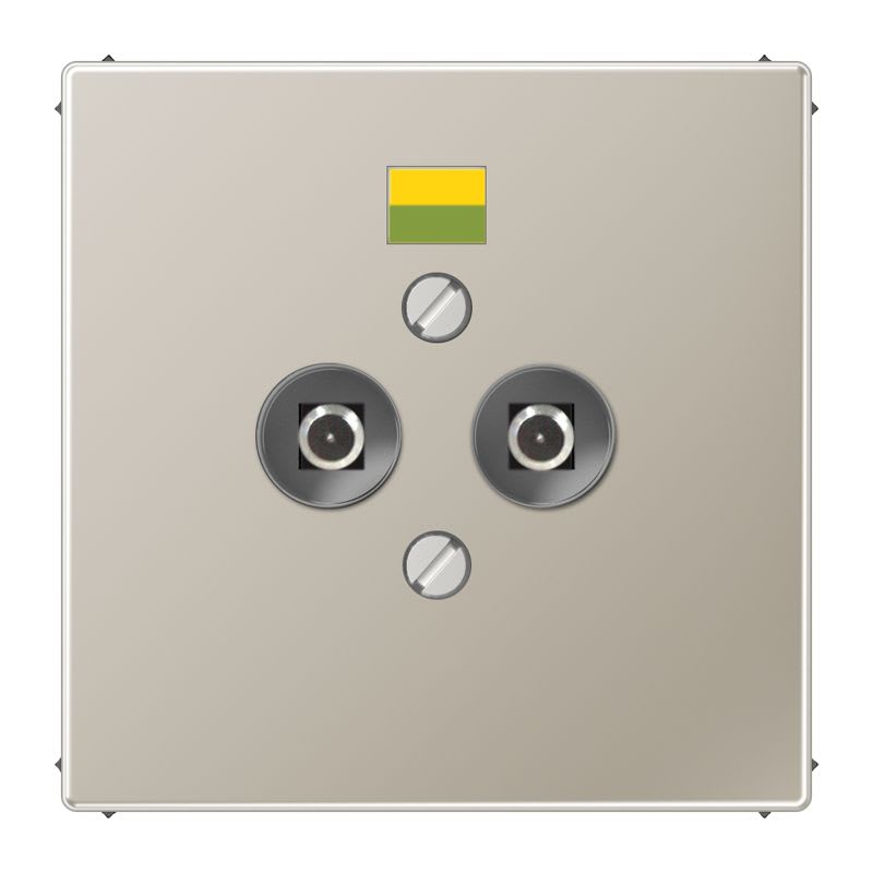 Jung - Prise équipotentielle / LS 990 Métal Inox