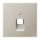 Jung - Enjoliveur pour simple prise IAE/UAE / LS 990 Métal Inox