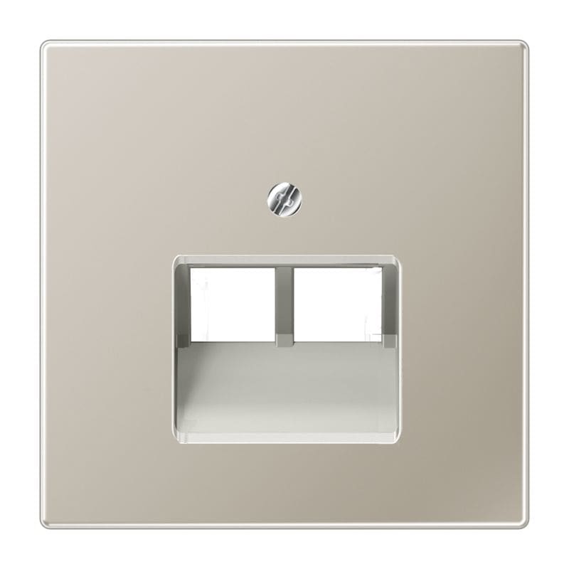 Jung - Enjoliveur pour double prise IAE/UAE / LS 990 Métal Inox
