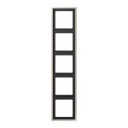 Jung - Cadre 5 postes / LS 990 Métal Inox