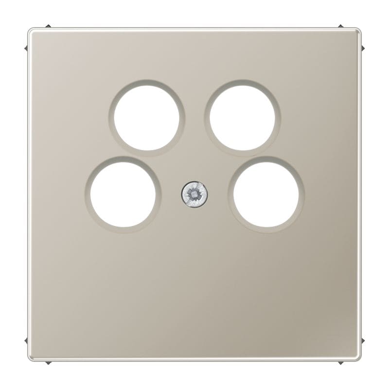 Jung - Enjoliveur pour prise TV-FM-SAT Ankaro / LS 990 Métal Inox