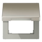 Jung - Enjoliveur couvercle / LS 990 Métal Inox
