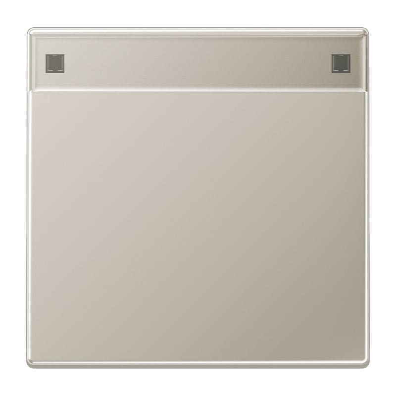 Jung - Enjoliveur simple touche porte étiquette / LS 990 Métal Inox