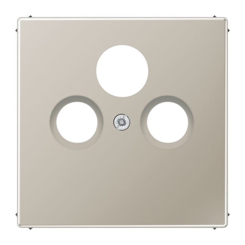 Jung - Enjoliveur pour prise TV-FM-SAT / LS 990 Métal Inox