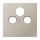 Jung - Enjoliveur pour prise TV-FM-SAT / LS 990 Métal Inox