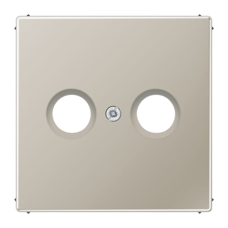 Jung - Enjoliveur pour prise TV-FM / LS 990 Métal Inox
