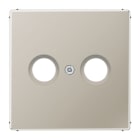 Jung - Enjoliveur pour prise TV-FM / LS 990 Métal Inox