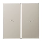Jung - Enjo avec symb en relief pour IN/BP Vr-store / LS 990 Métal Inox