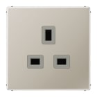 Jung - Prise B.S / LS 990 Métal Inox