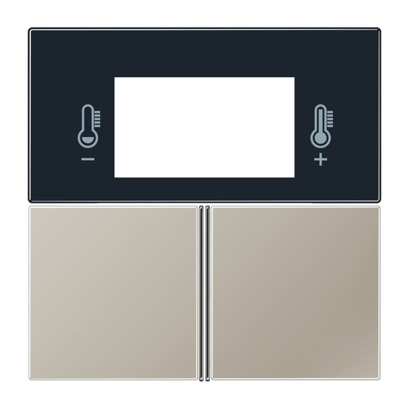 Jung - Kit touche pour régulateur KNX 4093KRMTSD / LS 990 Métal Inox