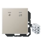 Jung - Enjoliveur Hôtel, poste extérieur 230 V / LS 990 Métal INOX