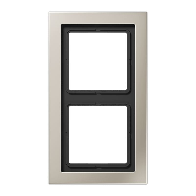 Jung - Cadre 2 postes / LS DESIGN Métal Inox