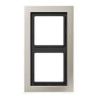 Jung - Cadre 2 postes / LS DESIGN Métal Inox