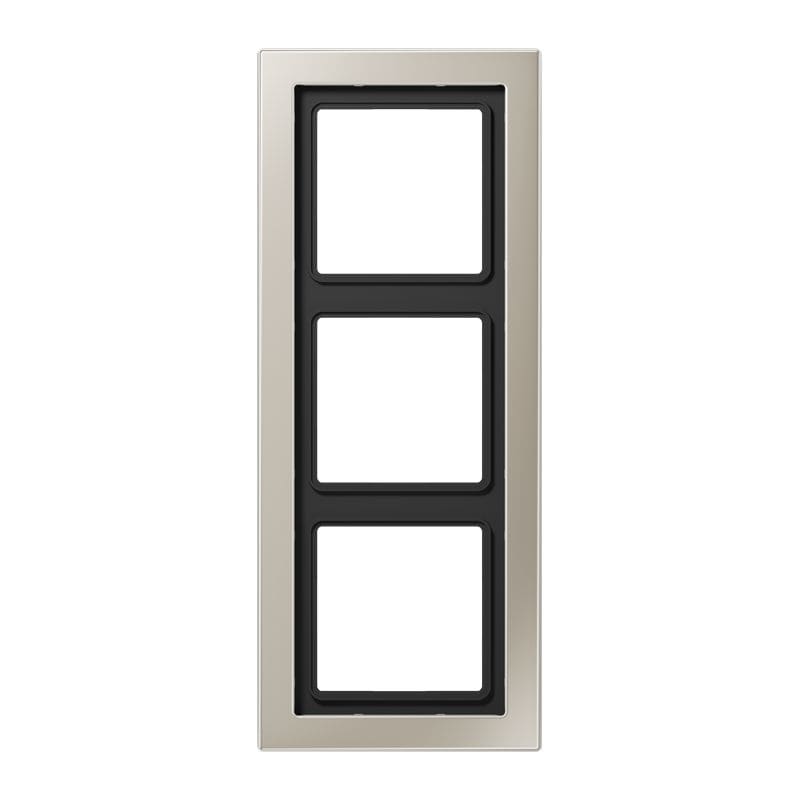 Jung - Cadre 3 postes / LS DESIGN Métal Inox