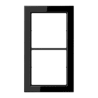 Jung - Cadre 2 postes / LS FLAT DESIGN Noir